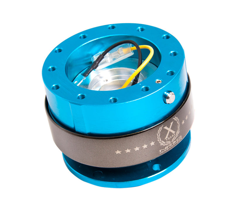 NRG Quick Release Gen 2.0 - New Blue Body / Titanium Chrome Ring NRGSRK-200NB