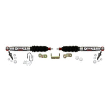 Load image into Gallery viewer, Steering Stabilizer Dual Kit For Use w/3/4 Ton Vehicles Silver w/Black Boots Skyjacker