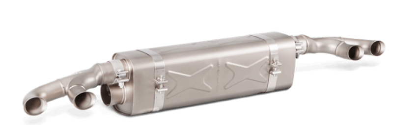 Akrapovic 16-17 Porsche 911 Turbo/Turbo S (991.2) Slip-On Line (Titanium) (Req. Tips/Diffuser) AKRS-PO/TI/6H