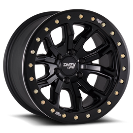 Dirty Life Race Wheels DT-1 9303 Satin Black 17X9 6-120 -12Mm 66.9Mm