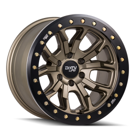 Dirty Life Race Wheels DT-1 9303 Satin Gold W/Simulated Beadlock Ring 17X9 5-127 -38Mm 78.1Mm