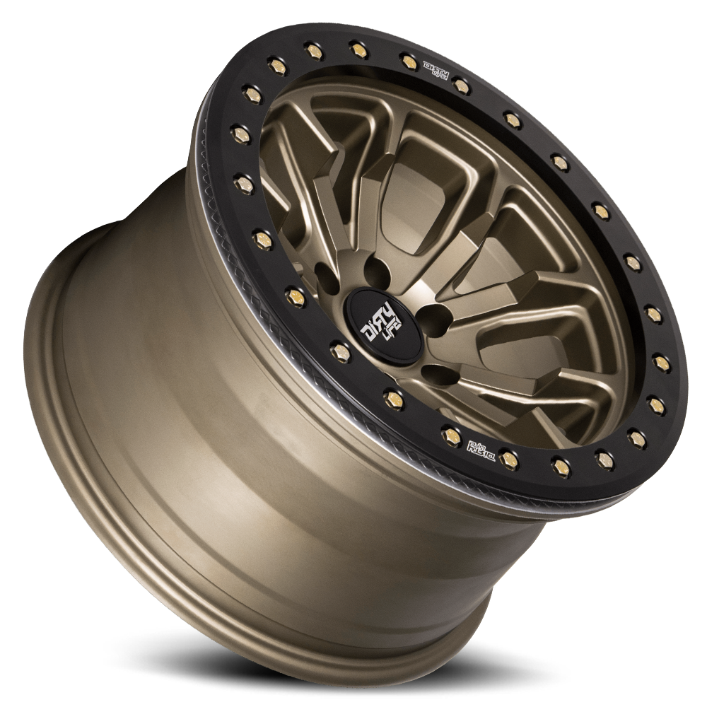 Dirty Life Race Wheels DT-1 9303 Satin Gold W/Simulated Ring 17X9 6-139.7 -12Mm 106Mm