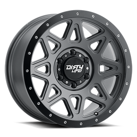 Dirty Life Race Wheels Theory 9305 Satin Gunmetal 20X9 8-170 0Mm 130.8Mm