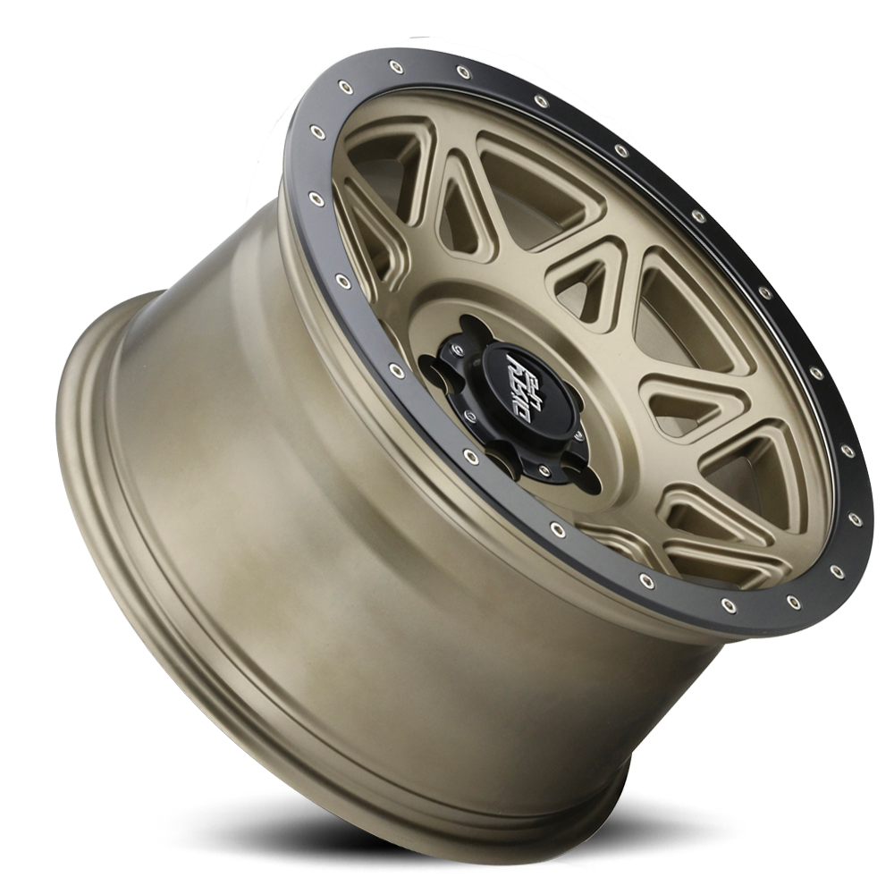 Dirty Life Race Wheels Theory 9305 Matte Gold W/Matte Black Lip 17X9 8-165.1 -12Mm 130.8Mm