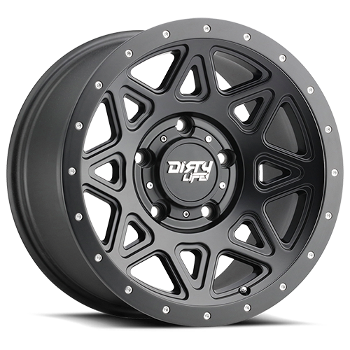 Dirty Life Race Wheels Theory 9305 Satin Black 18X9 6-139.7 0Mm 106Mm