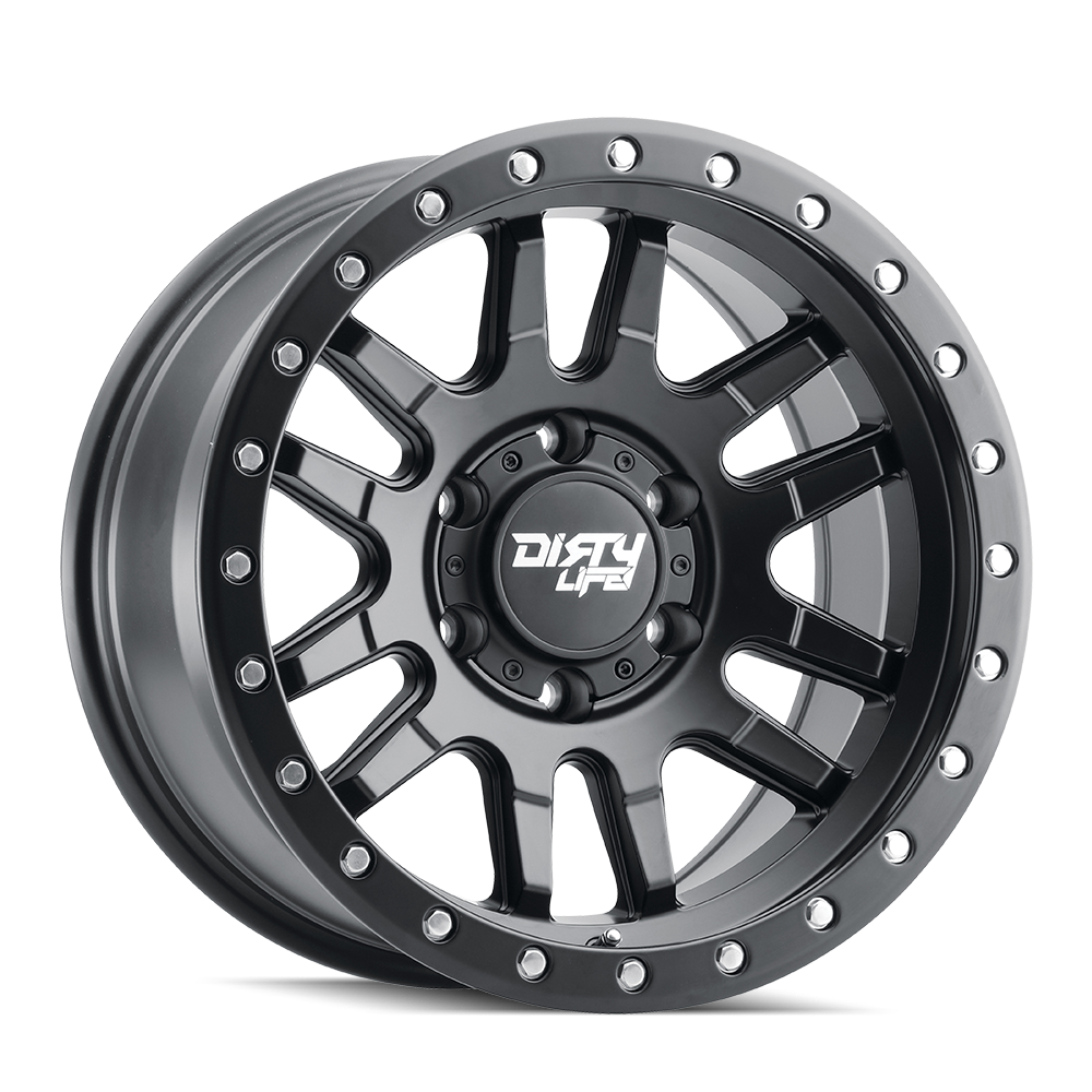 Dirty Life Race Wheels Canyon Pro 9309 Satin Black 17X9 6-135 0Mm 87.1Mm