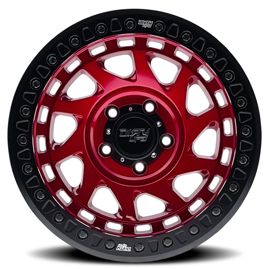 Dirty Life Race Wheels Enigma Race 9313 Gloss Crimson Candy Red 17X9 8-165.1 -12Mm 130.8Mm