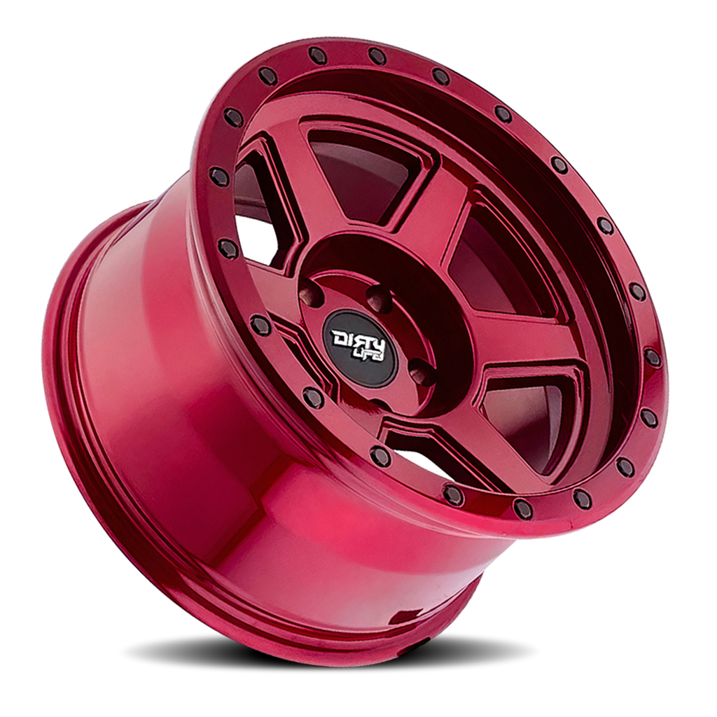 Dirty Life Race Wheels Compound 9315 Crimson Candy Red 20X10 6-135 -25Mm 87.1Mm