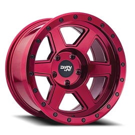 Dirty Life Race Wheels Compound 9315 Crimson Candy Red 20X9 6-135 -12Mm 87.1Mm