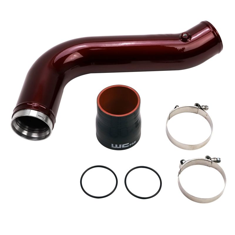 Wehrli 17-19 Chevrolet 6.6L L5P Duramax Passenger Side 3.5in Intercooler Pipe - Gloss Black WCFWCF100530-GB