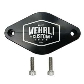 Wehrli 11-16 Chevrolet 6.6L LML Duramax Turbo Resonator Billet Block Off Plate WCFWCF100096