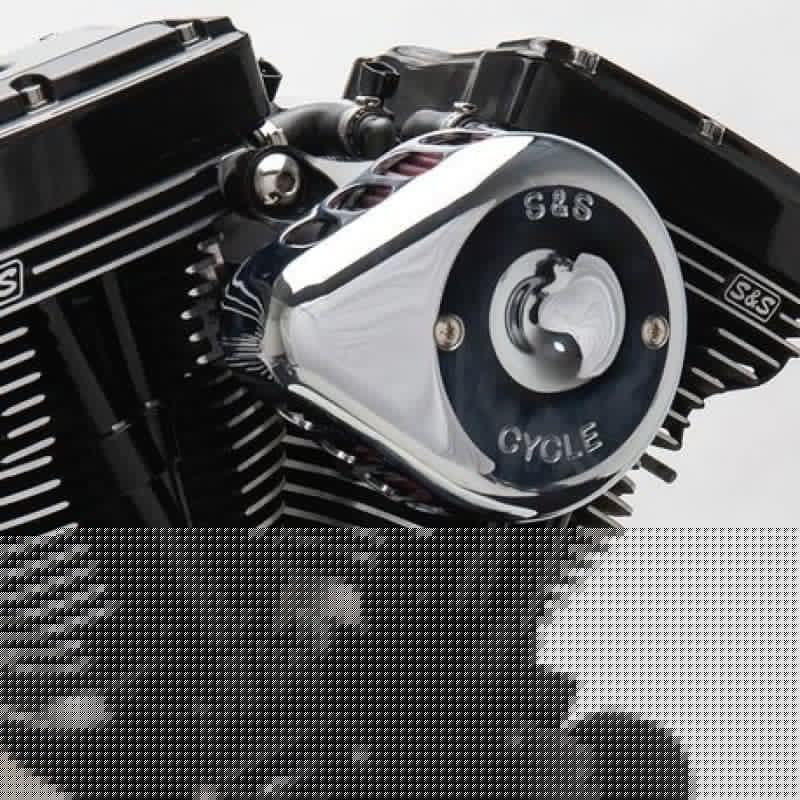 S&S Cycle 01-15 Fuel-Injected Softail Models Stealth Air Cleaner Kit w/ Chrome Mini Teardrop Cover SSC170-0441