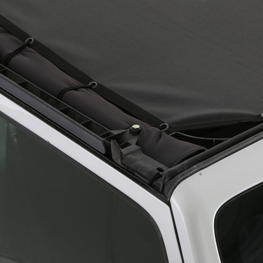 Cloak Extended Mesh Top 07-18 Wrangler JK 4 DR Black Smittybilt