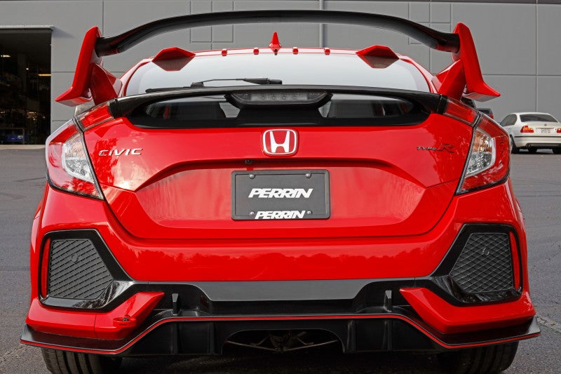 PERRIN 17-21 Honda Civic Si/Type R/Touring/Hatchback Tow Hook Kit Rear - Red PERPHP-BDY-251RD