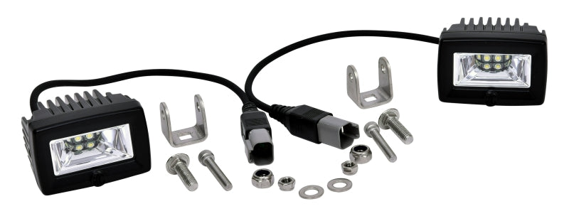 KC HiLiTES C-Series C2 LED 2in. Backup Area Flood Light 20w (Pair Pack System) - Black KCL519