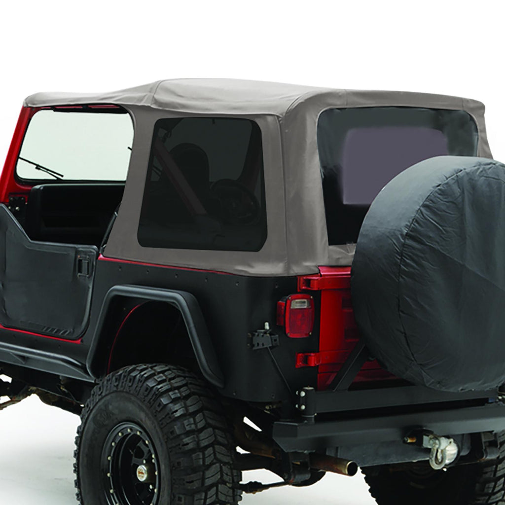 Soft Top 87-95 Wrangler YJ OEM Replacement W/Tinted Windows Gray Smittybilt