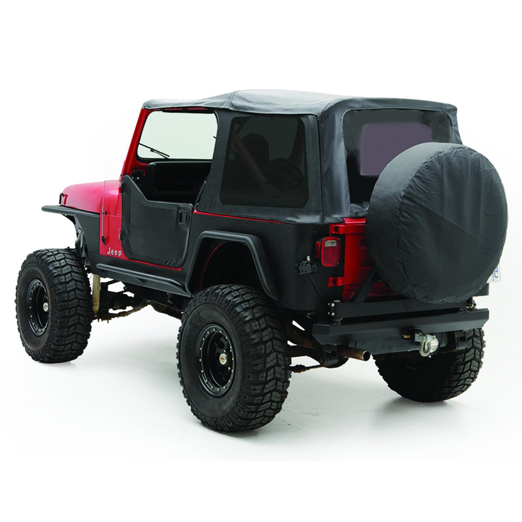 Soft Top 87-95 Wrangler YJ OEM Replacement W/Tinted Windows Black Denim Smittybilt