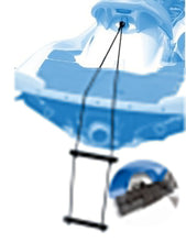 Load image into Gallery viewer, Hardline 2 Step Rope Boat Ladder HRLEZ-1