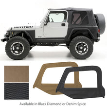 Load image into Gallery viewer, Soft Top 97-06 Wrangler TJ OEM Replacement W/Tinted Windows Black Diamond Smittybilt