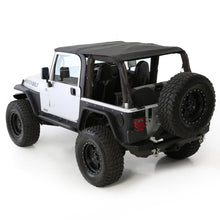Load image into Gallery viewer, Bowless Soft Top Combo 97-06 Wrangler TJ OEM Replacement W/Tinted Windows Black Diamond Smittybilt