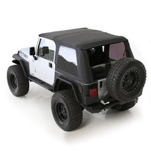Load image into Gallery viewer, Bowless Soft Top Combo 97-06 Wrangler TJ OEM Replacement W/Tinted Windows Black Diamond Smittybilt