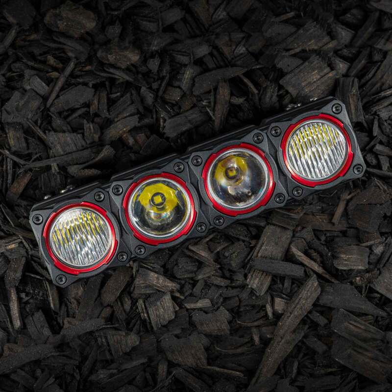 KC HiLiTES FLEX ERA LED Light Bar Bezel Kit for 10in. Segments - Red KCL30579