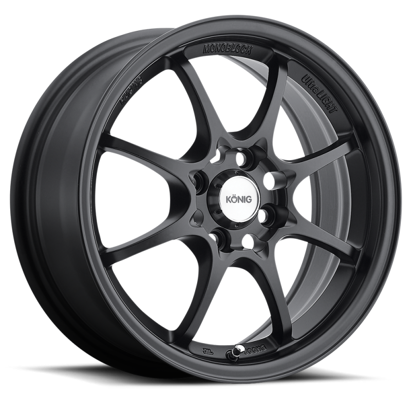 Konig Helium 15x6.5 4x100 ET40 Flat Black KNGHE65D04405