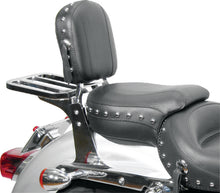 Load image into Gallery viewer, Mustang Harley Sissy Bar Pad Low Medallion Style - Black