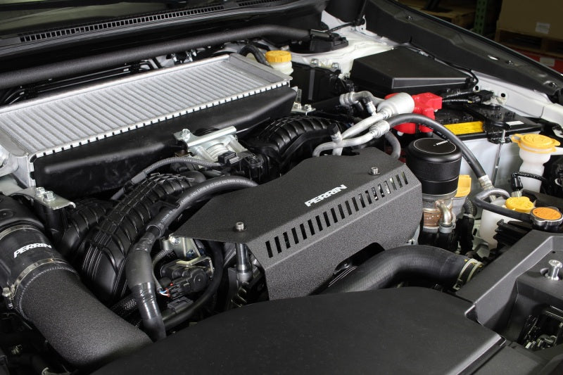 PERRIN 22-25 Subaru WRX Pulley Cover - Black (TALL - For Use w/o PERRIN AOS) PERPSP-ENG-153BK