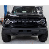 IAG I-Line Grille Black Letters with White Lighting for 2021+ Ford Bronco  -  IAG Performance IAG-BDY-F3043