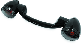 Bikers Choice 91-08 Touring 86-17 FLST Narrow Black Rear Turn Signal Bar Kit W/Smoke Lens