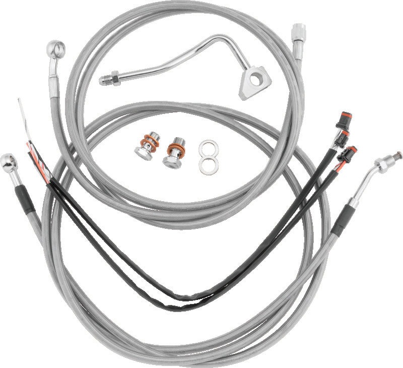 Burly Brand Control Kit 13in ABS - Stainless Steel BURB30-1102