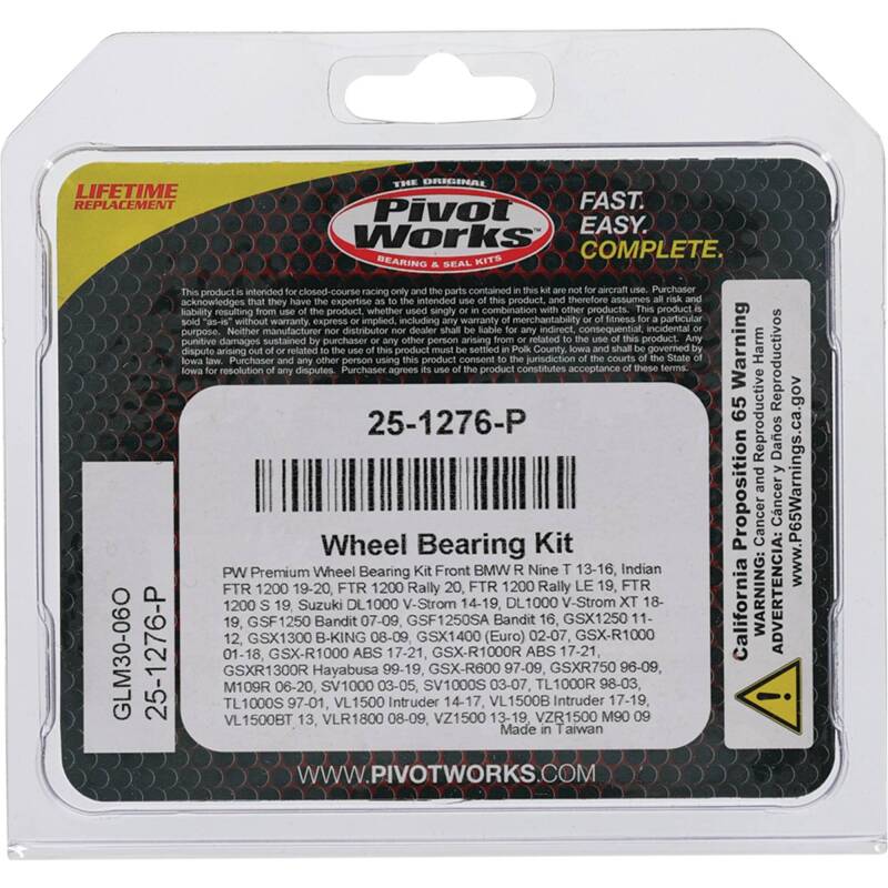 Pivot Works Pw Premium Wheel Bearing PIV25-1276-P