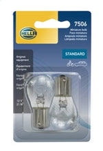 Load image into Gallery viewer, Hella Bulb 7506 12V 21W Ba15S S8 (2) HELLA7506TB