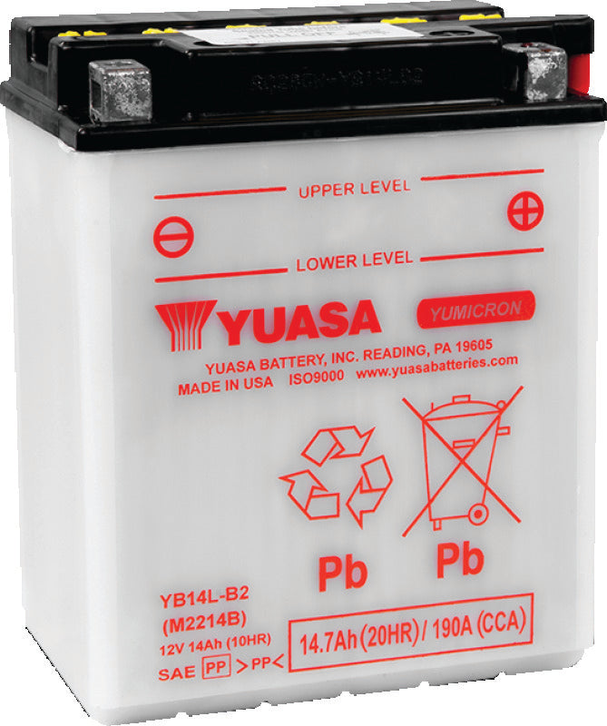Yuasa YB14L-B2 Yumicron CX 12-Volt Battery