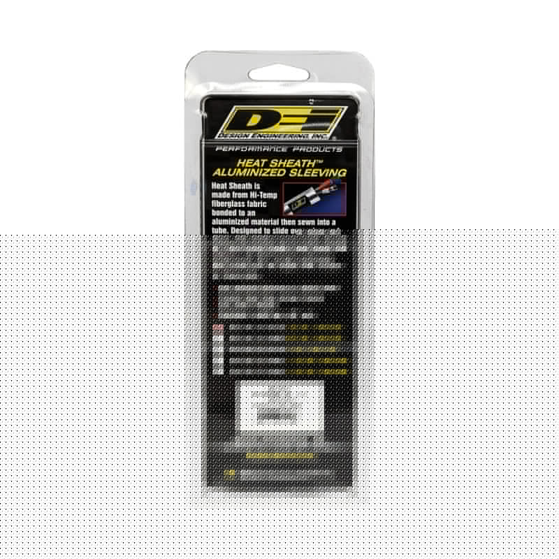 DEI Heat Sheath 1/2in I.D. x 3ft - Aluminized Sleeving - Sewn Edge DEI10418