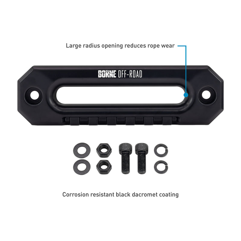 Borne Off-Road 10K Winch - Grey Synthetic Rope BRNBNWN-10-SGR