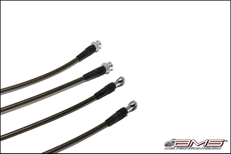 AMS Performance 08-15 Mitsubishi EVO X Stainless Steel Brake Lines (4 Lines) AMSAMS.04.01.0004-1