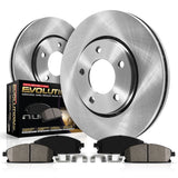 PowerStop-Rear OE Stock Replacement Low-Dust Ceramic Brake Pad and Rotor Kit  -  PowerStop KOE7896