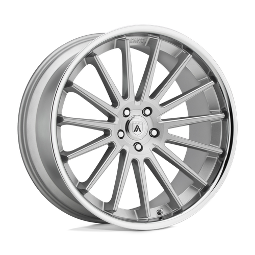 ABL24 20X10.5 5X112 BRUSH SLV CHR LIP 38