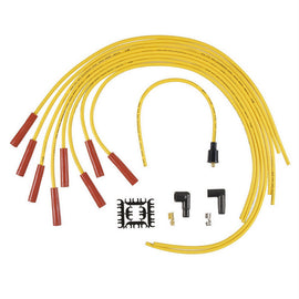 Spark Plug Wire Set - 8mm - Yellow with Orange Straight Boots  -  ACCEL 4040