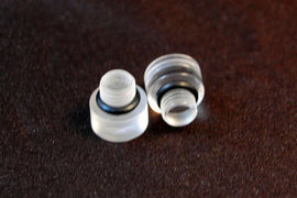 Clear Fuel Bowl Sight Plugs - Pair - Advanced Engine Design 5170