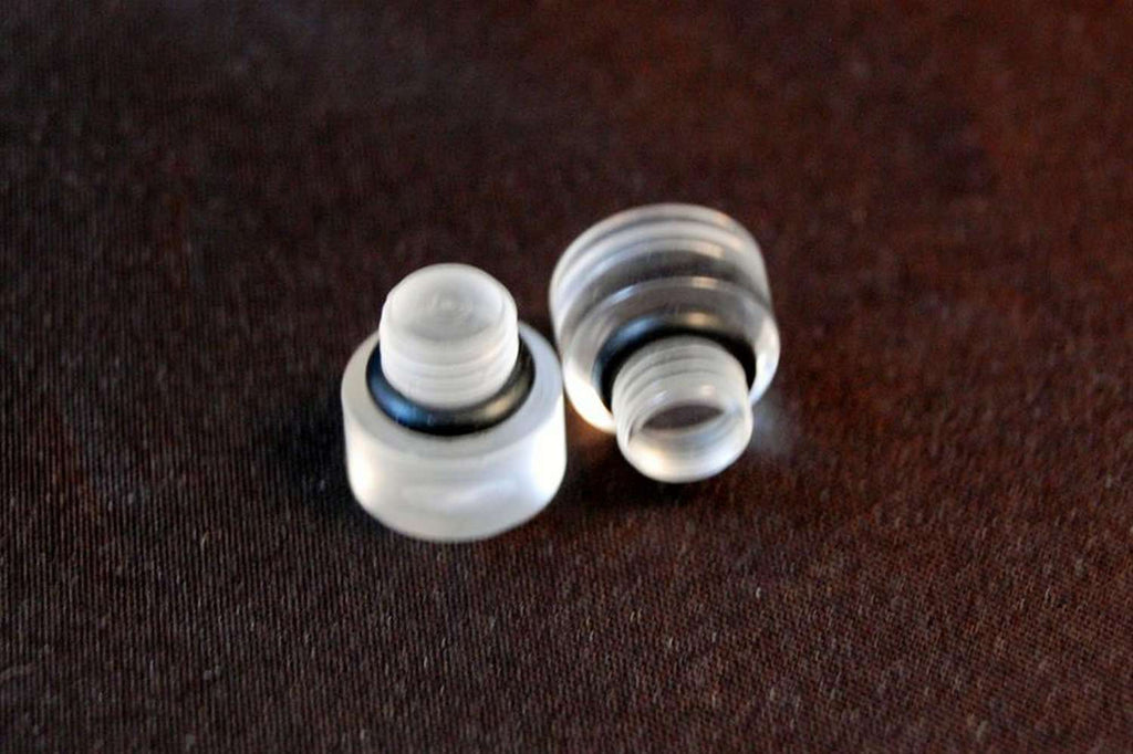 Clear Fuel Bowl Sight Plugs - Pair - Advanced Engine Design 5170