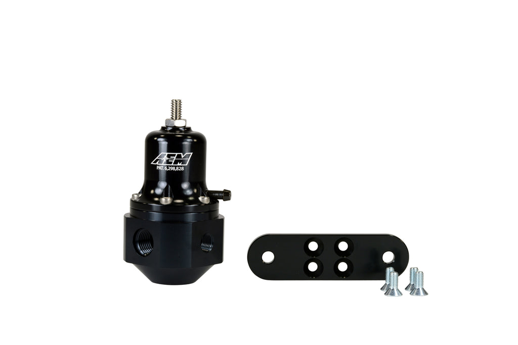 Universal Adjstable Fuel Pressure Regulator Black - AEM EV 25-302BK