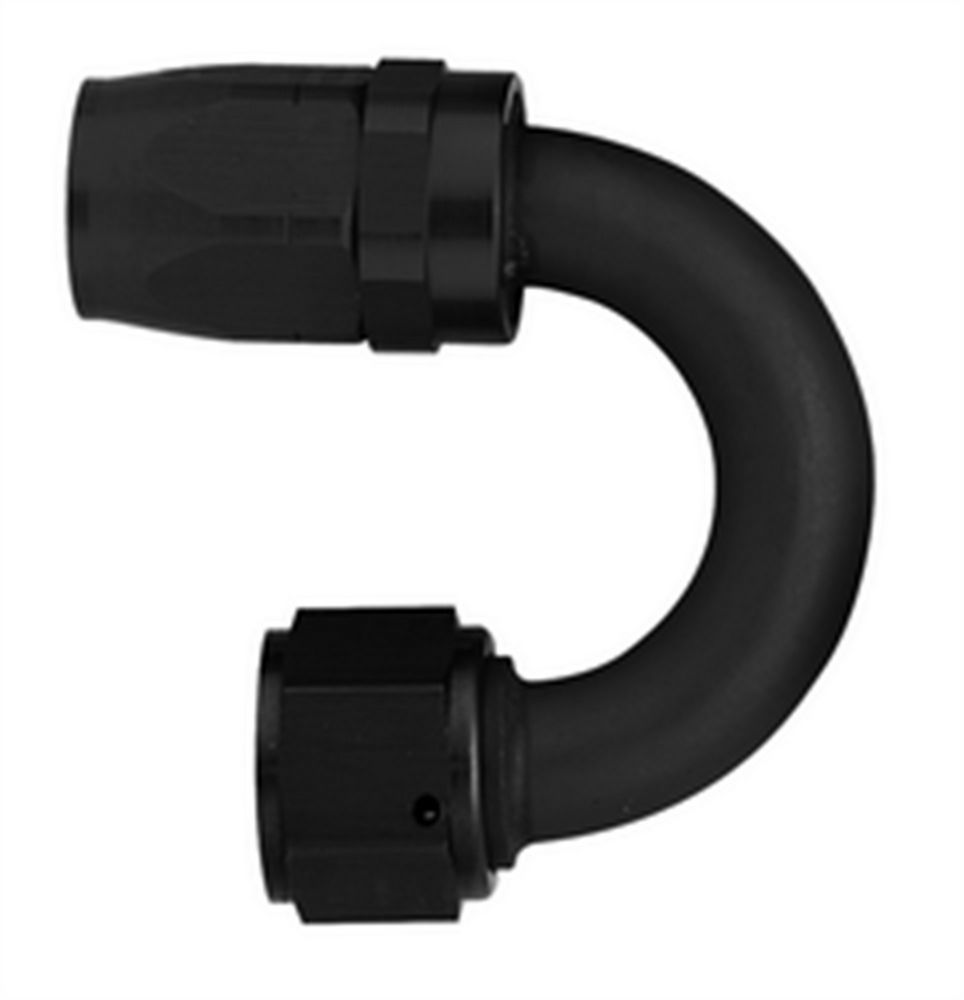 #8 180 Deg Hose End Black - Aeroquip FCM4463