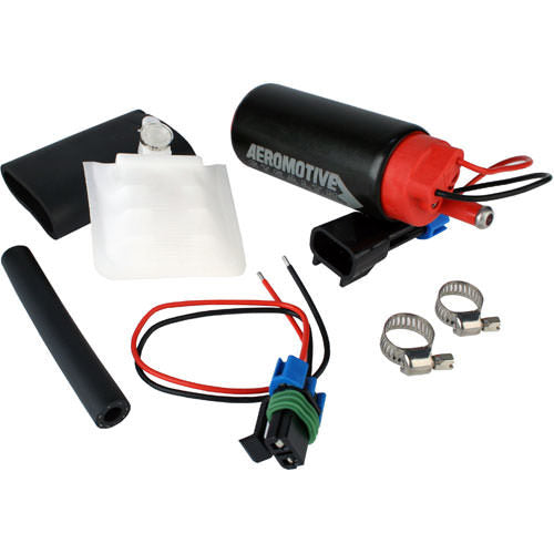 340 Stealth Fuel Pump - Offset Inlet - Inline - Aeromotive Fuel System 11542