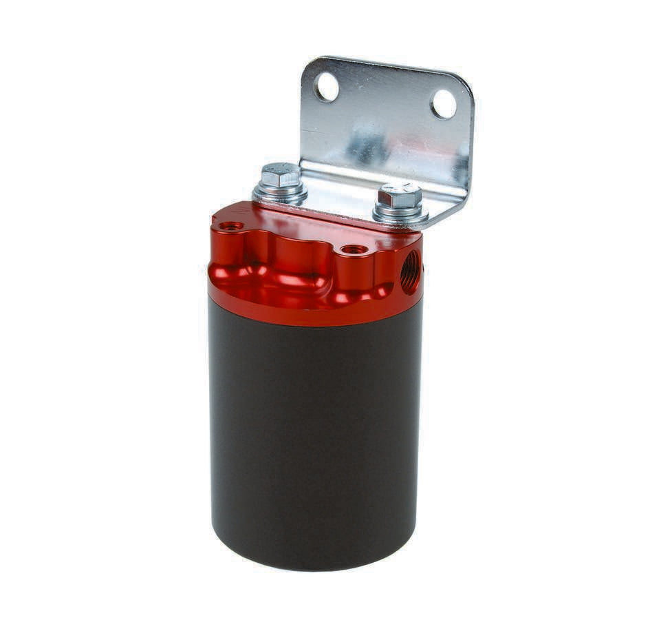 Aeromotive Fuel System 10 Micron, Red/Black Canister Fuel Filter