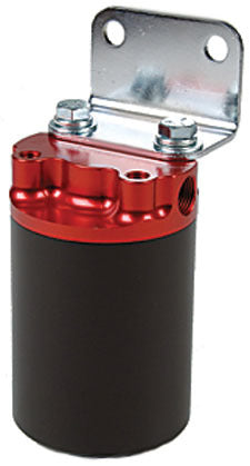 Aeromotive Fuel System 100 Micron, Red/Black Canister Fuel Filter