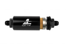 Load image into Gallery viewer, 8an Inline Fuel Filter 10 Micron 2in OD Black - Aeromotive Fuel System 12377