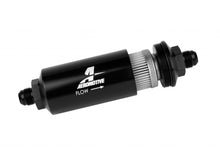 Load image into Gallery viewer, 8an Inline Fuel Filter 40 Micron 2in OD Black - Aeromotive Fuel System 12378